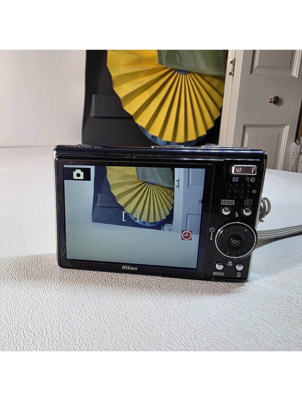 Nikon COOLPIX S51 Compact Digital Camera Navy Blue Tested - Battery Charger Card